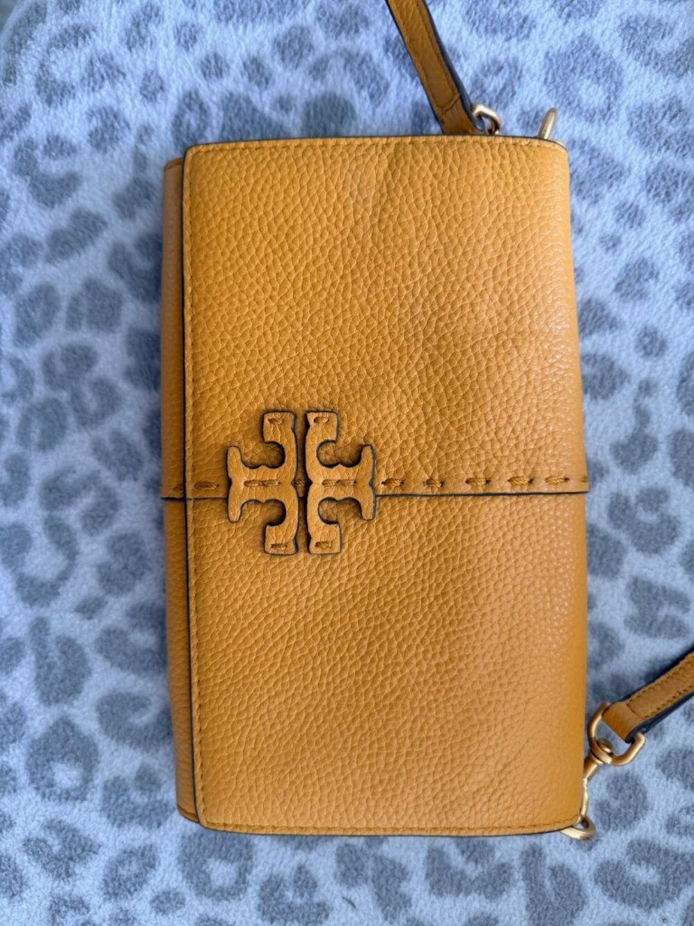 Tory Burch Yellow Wallet Crossbody - Picture 3 of 3